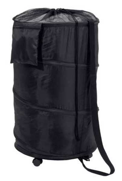 Pop Up Hamper on Wheels, Black