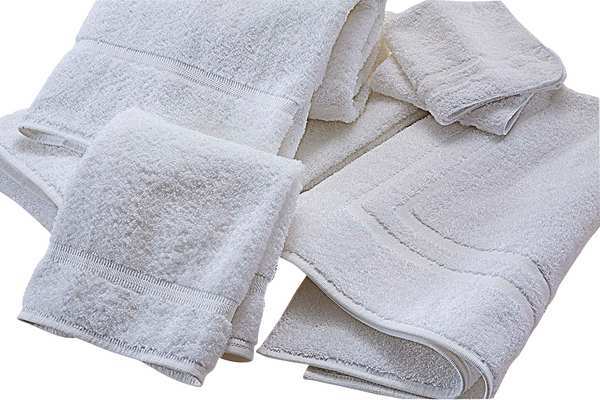 Bath Mat, Towel, 20 x 34 In, White, PK12