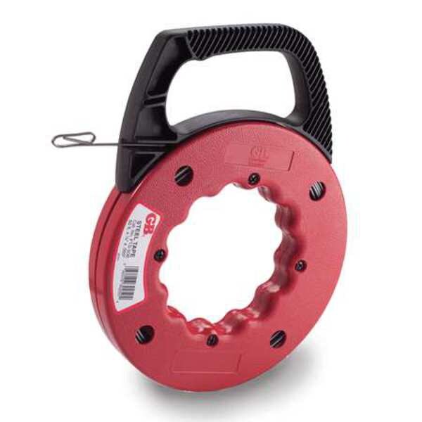 Fish Tape, 1/8 In x 50 ft, Steel