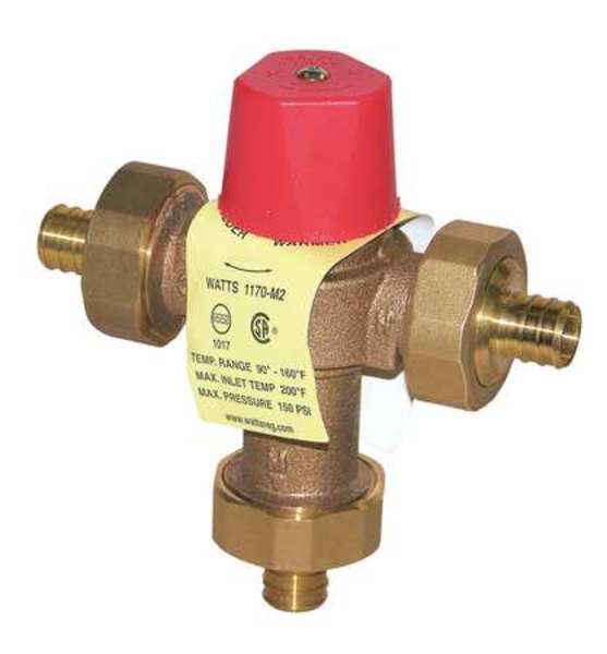 Mixing Valve, Brass, 23 gpm, 5-9/16 In. H