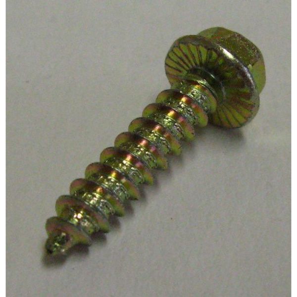 Con-Sert Screws Masonry Screw, #8 Dia., Hex, 1 in L, Carbon Steel Yellow Zinc, 100 PK