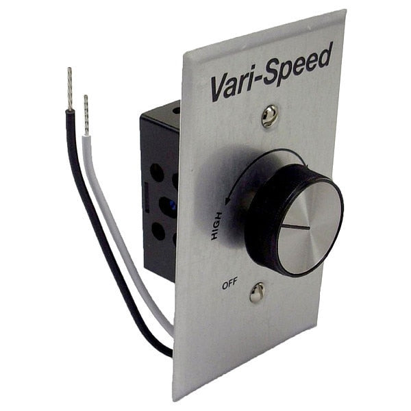 Speed Control, 115V, 5 Amp, Plate Color Brushed Aluminum