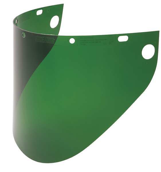 Faceshield Window, Propionate, Dk Green