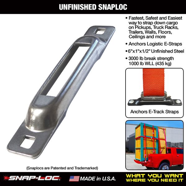Logistic Strap Anchor, Steel, 1000 lb.