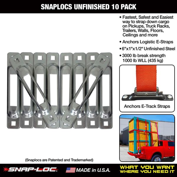 E-Strap Anchor, 3000 lb.WLL, PK10