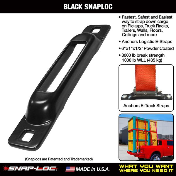 Logistic Strap Anchor, Steel, 1000 lb.