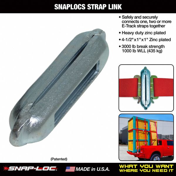 Logistic Strap Anchor, Steel, 1467 lb.