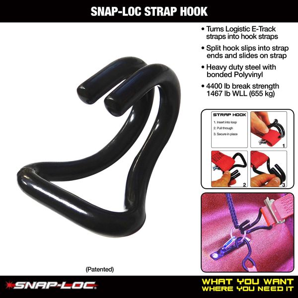 Slip Hook, Steel, Slip On, 1467 lb.