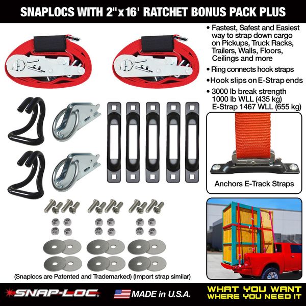 Ratchet Strap System Pro 1, 16ft, 3000lb