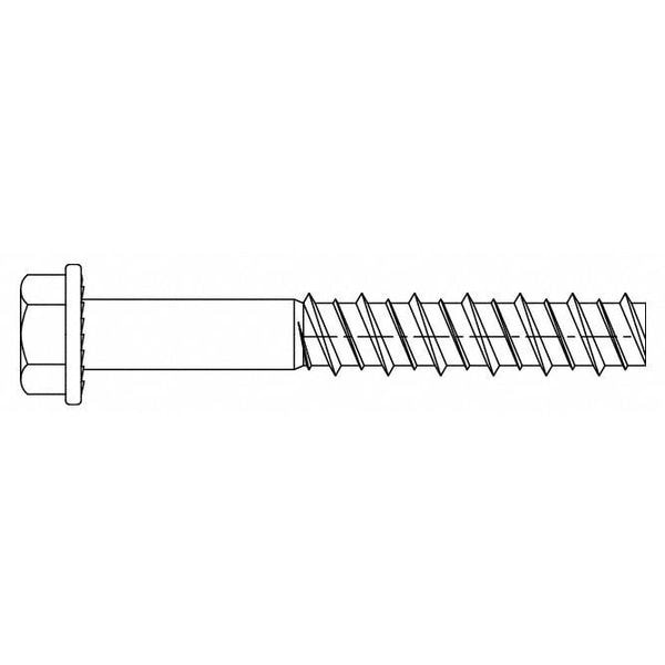 Large Diameter Tapcon Concrete Screw, 3/8