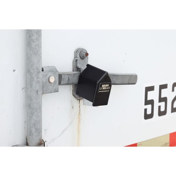 Padlock Guard, Hardened Steel, Blk, 2-3/4