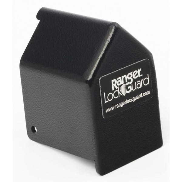Padlock Guard, Hardened Steel, Blk, 2-3/4