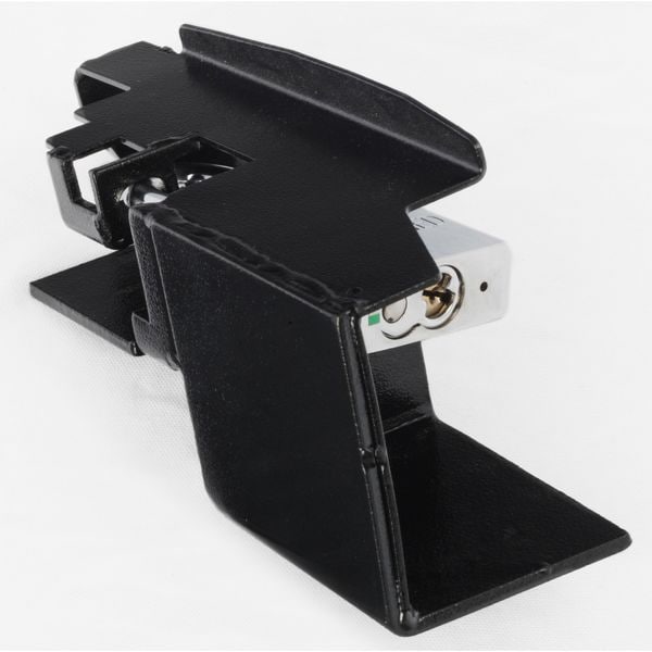 Padlock Guard, Hardened Steel, Blk, 10