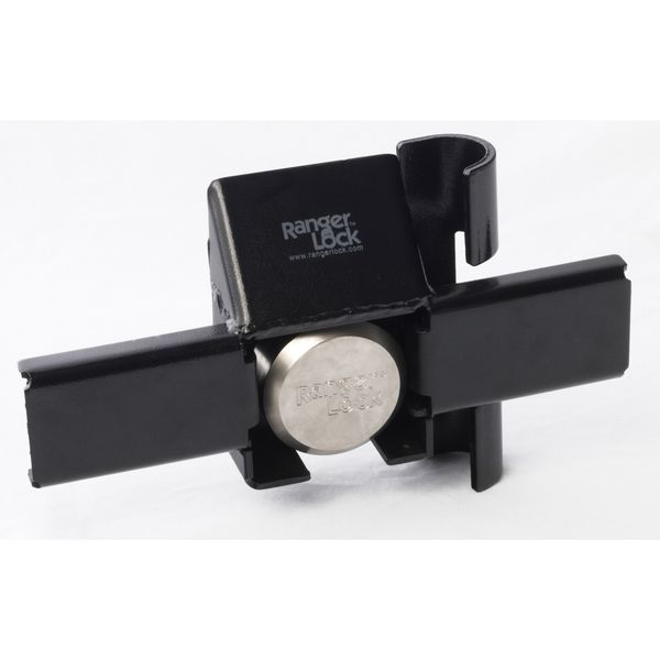 Padlock Guard, Hardened Steel, Blk, 12