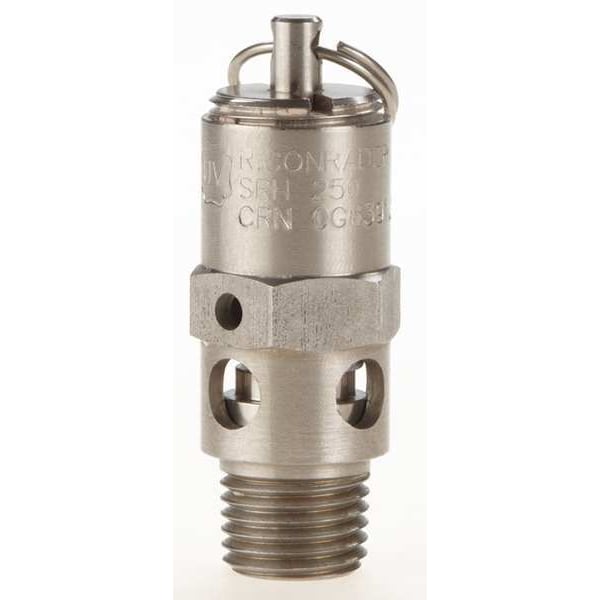 Safety Valve, Hard Seat, 1/4In, 225 PSI, SS