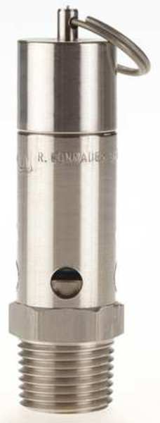 Safety Valve, Hard Seat, 1/2In, 175 PSI, SS