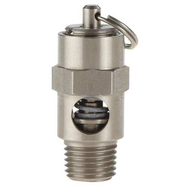 Safety Valve, Soft Seat, 1/4 In, 60 PSI, SS