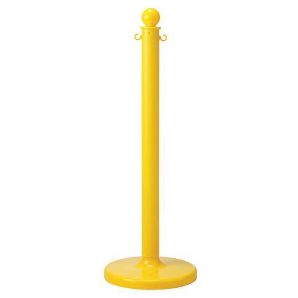 Barrier Post, 40 In. H, Yellow, PK6