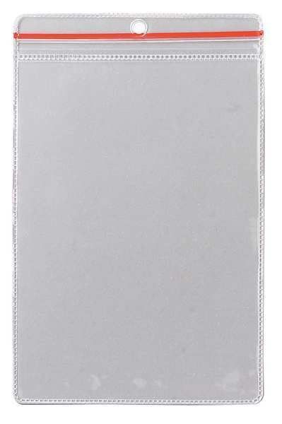 Zip Lock Env, 8-1/2 x 5-1/2 In, Clear, PK10, 81768
