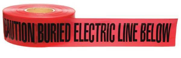Underground Tape, Red/Black, 1000ft x 3 In