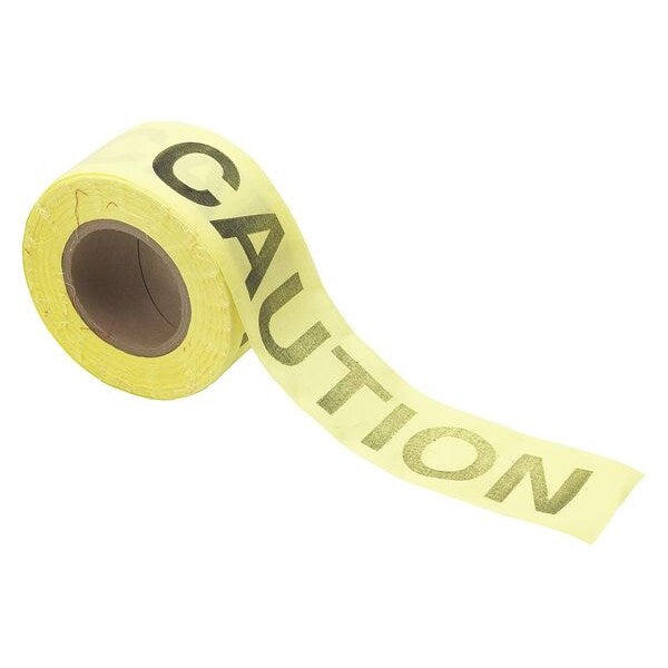 Biodegrdbl Barricade Tape, Yllw/Blk, 135ft