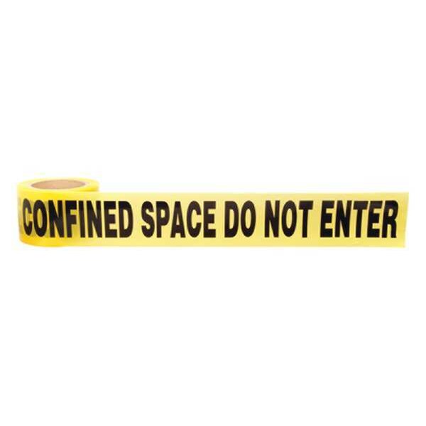 Barricade Tape, Yellow/Black, 200ft x 3 In
