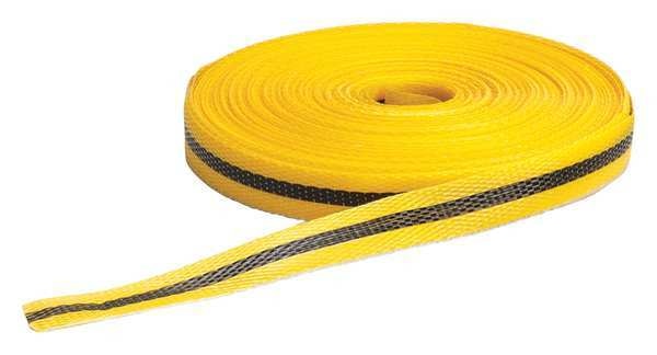 Barricade Tape, Yellow/Blk, 150ft x 3/4In