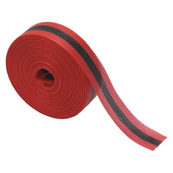 Barricade Tape, Red/Black, 200 ft x 2 In