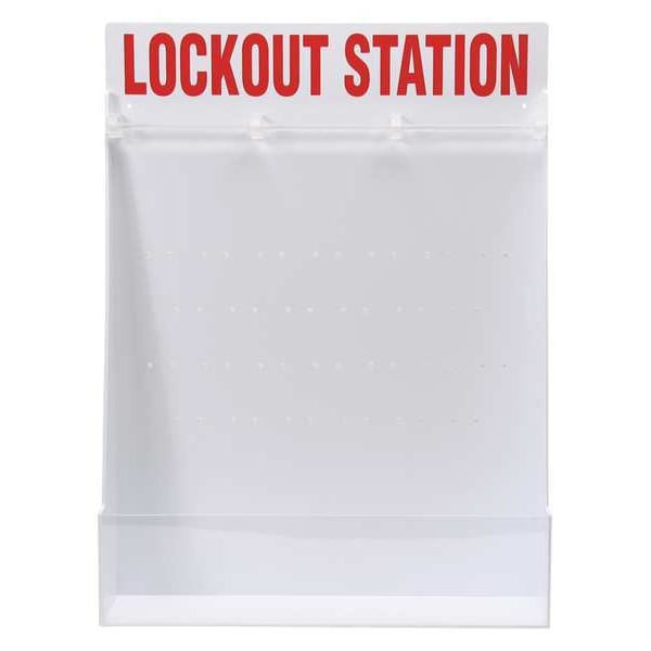 Lockout Station, Unfilled, 19-1/2 In W