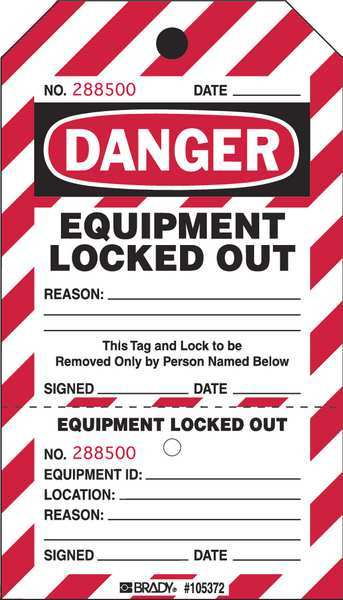 Danger Tag, 7 1/2 in Height, 4 in