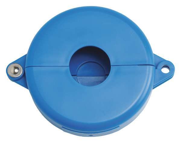 Gate Valve Lockout, Fits Sz 2-1/2 to 5, Color: Blue
