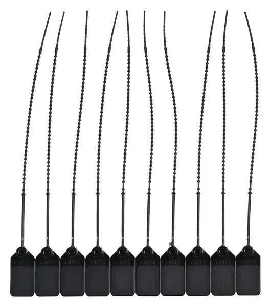 Pull Tight Seal, Plastic, Black, PK100