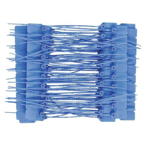 Pull Tight Seal, Plastic, Blue, PK100