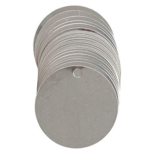 Blk Tag, 1-1/2 x 1-1/2 In, Stl, Sst, PK25
