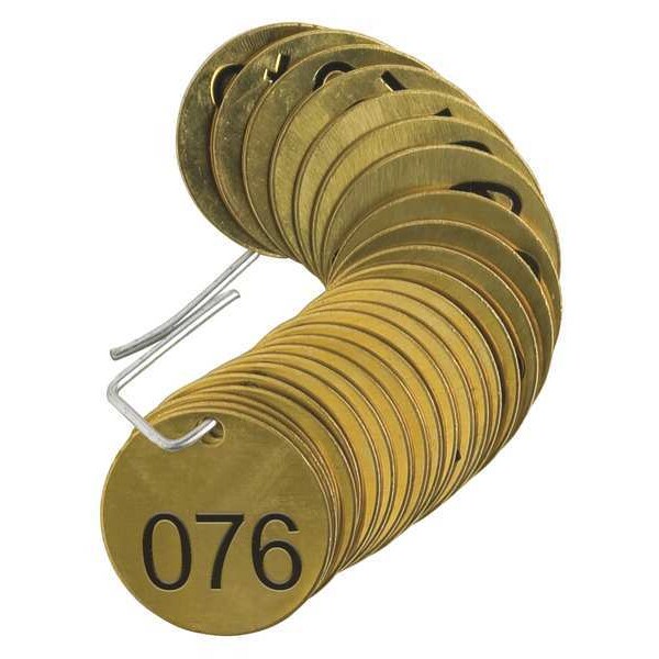 Nbr Tag, 1-1/2 x 1-1/2 In, 076-100, PK25