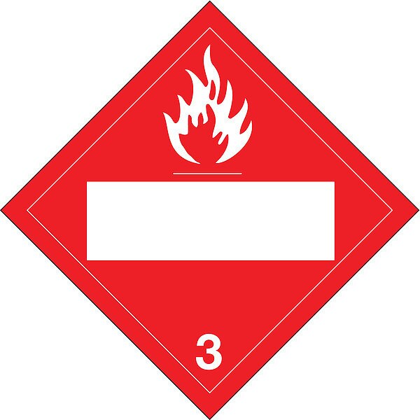 DOT Container Placard, 10-3/4