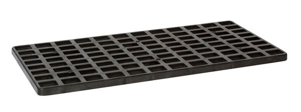 Grating, 2x26x52 In., HDPE, Black