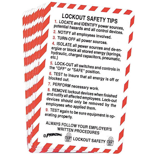 Lockout Training Materials, English, PK10
