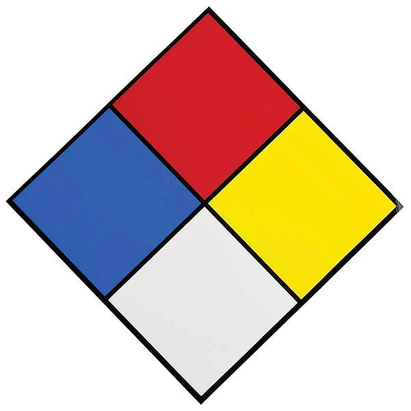 NFPA Sign, 7-1/2 In. H, 7-1/2 In. W, PK10