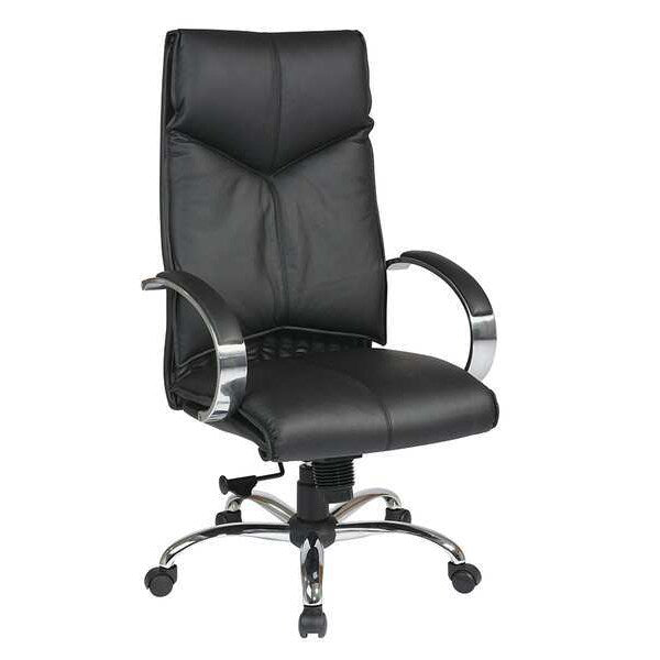 Leather Executive Chair, 16-1/4
