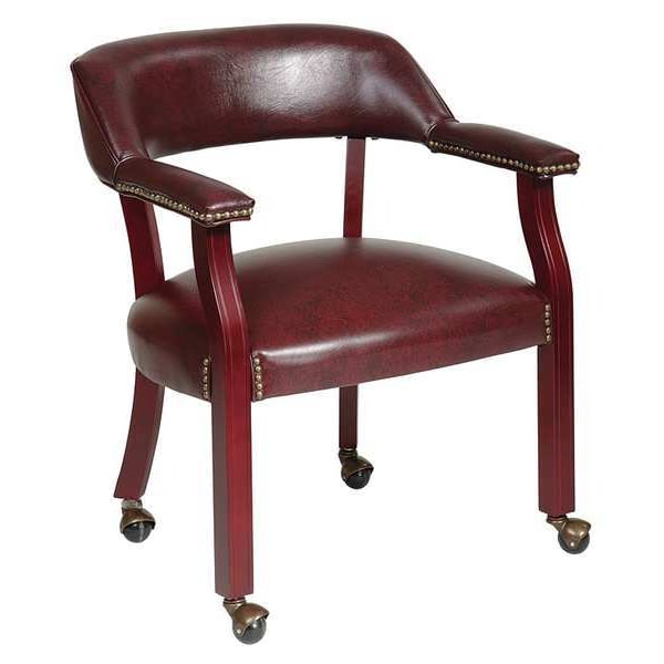 Ox BloodTraditional Guest Chair, 24 1/2
