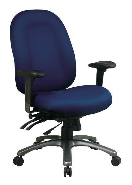 Desk Chair, Fabric, Navy, 18-22