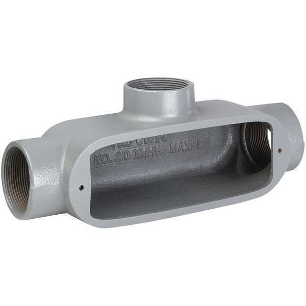 Conduit Body, 153 cu. in. Capacity, T Body