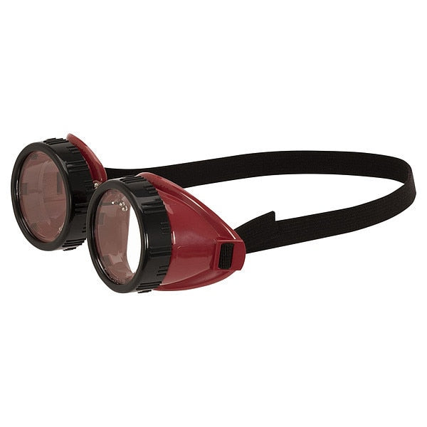 Safety Goggle, Universal, Red Frame