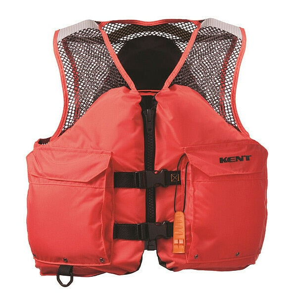 Mesh Deluxe Life Vest, 4XL, Orange