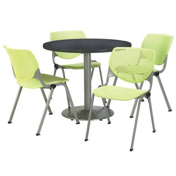 Round Breakroom Table And Chair Set, 31