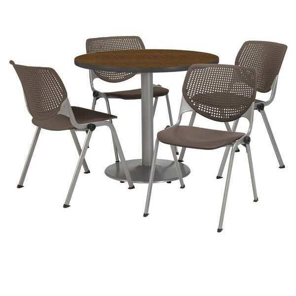 Round Breakroom Table And Chair Set, 31
