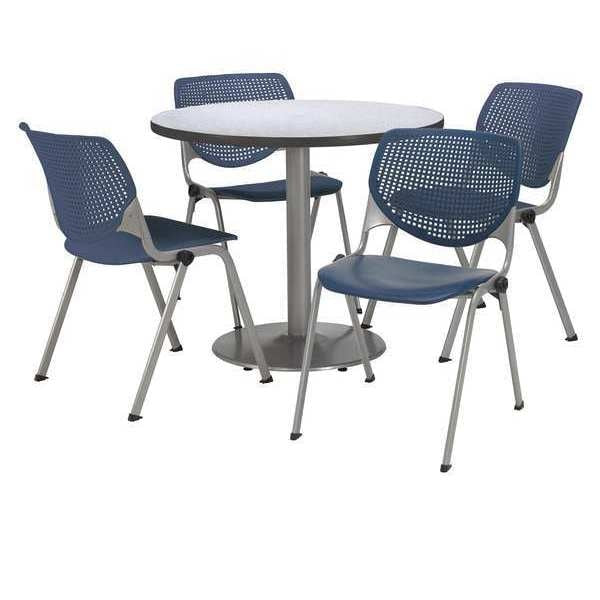 Round Breakroom Table And Chair Set, 31