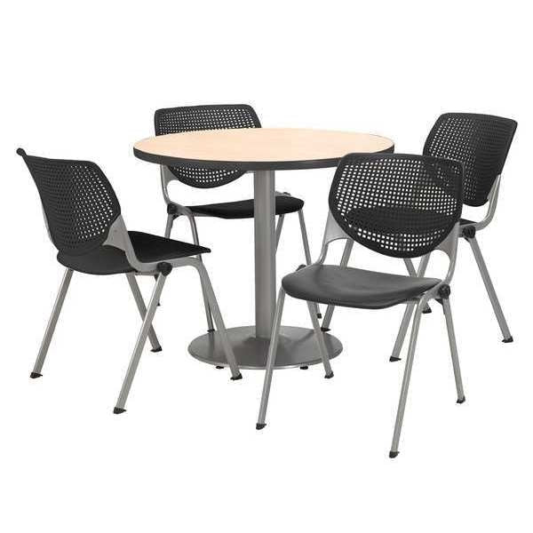 Round Breakroom Table And Chair Set, 31