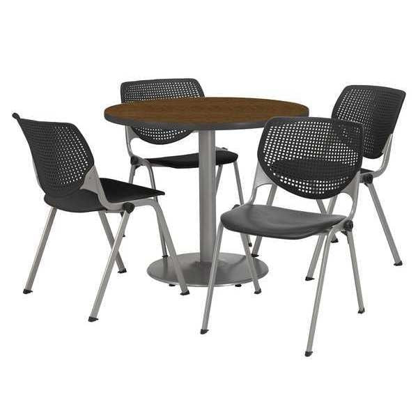 Round Breakroom Table And Chair Set, 31